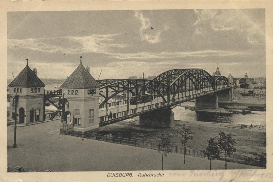 Oberbürgermeister-Lehr-Brücke am Duisburger Binnenhafen - aus diesem Brückenzug wurde die heutige Prinzbrücke entnommen